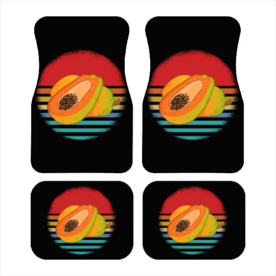 Retro Papaya Car Mats