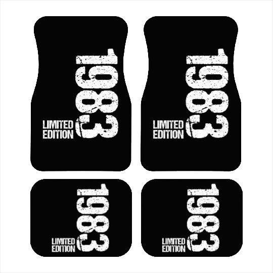 40 Years Vintage 1983 Retro 40th Birthday Car Mats