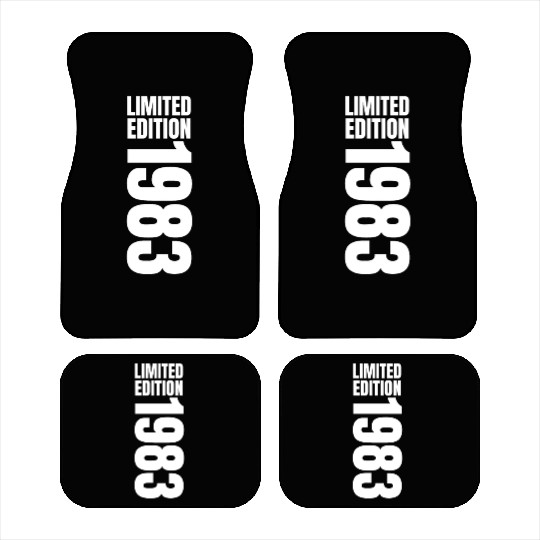 40 Years Vintage 1983 Retro 40th Birthday Car Mats