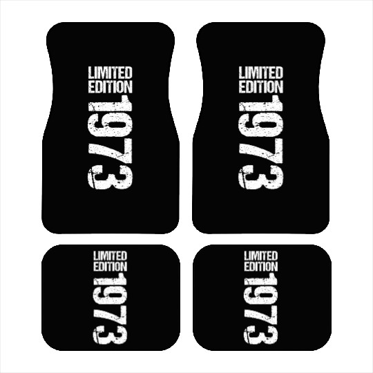 50 Years Vintage 1973 Retro 50th Birthday Car Mats