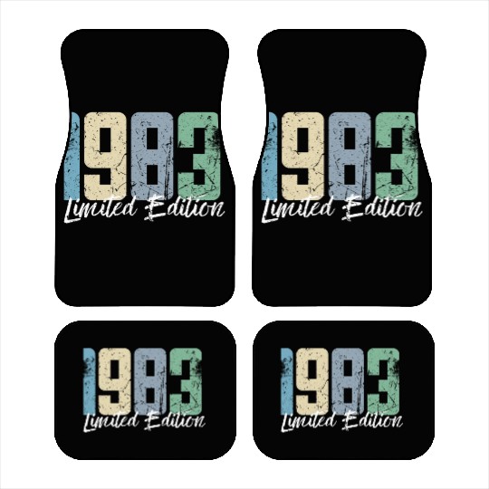 40 Years Vintage 1983 Retro 40th Birthday Car Mats