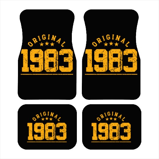 40 Years Vintage 1983 Retro 40th Birthday Car Mats