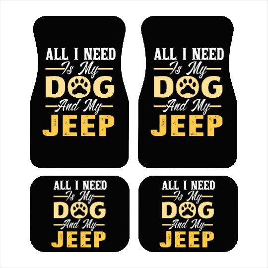 Dog Jeep Lover- For Men- For Women Car Mats