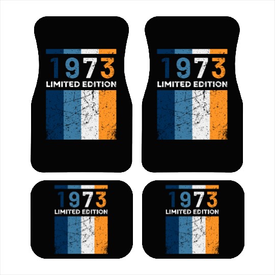 50 Years Vintage 1973 Retro 50th Birthday Car Mats
