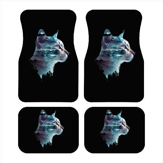 Cat Art Design Cute Cat Mom Meow Paws I Love Cats Car Mats