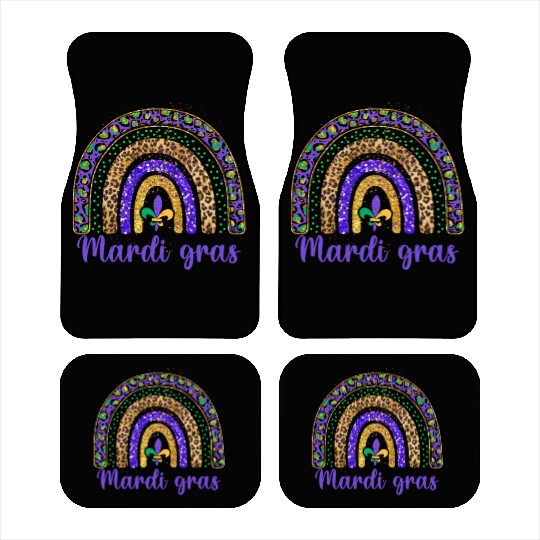 Mardi Gras Beads design - Mardi Gras Fat Tuesday Car Mats