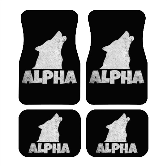 Alpha Wolf Pack Member Wildlife Car Mats