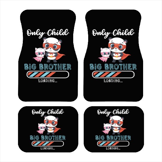 Big brother super hero panda cat Car Mats