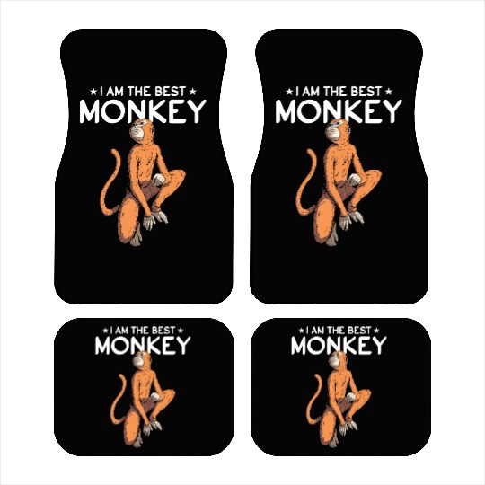 Chimpanzee Monkey Orangutan Monkey - I Am The Best Car Mats