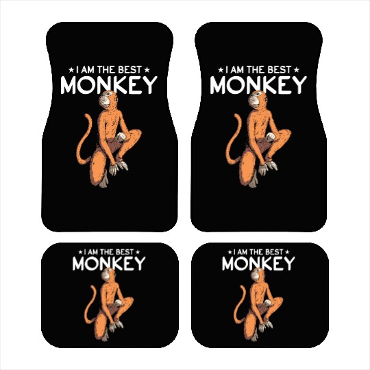 Chimpanzee Monkey Orangutan Monkey - I Am The Best Car Mats