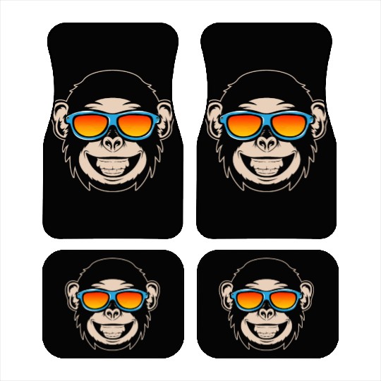 Chimpanzee Monkey Lover - Orangutan Monkey Car Mats