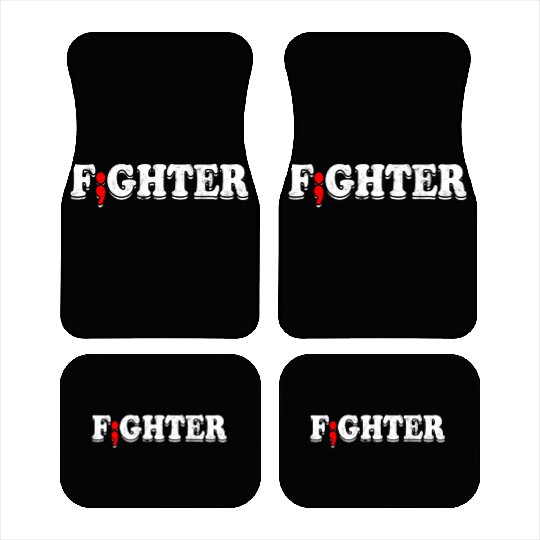 Fight Depression Prevention Mental Awareness Car Mats