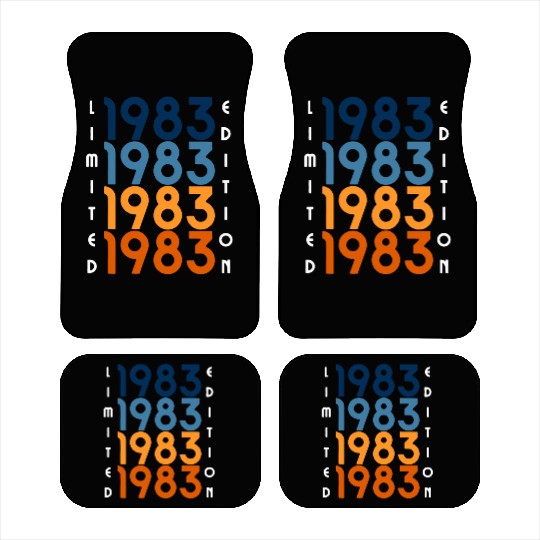 40 Years Vintage 1983 Retro 40th Birthday Car Mats