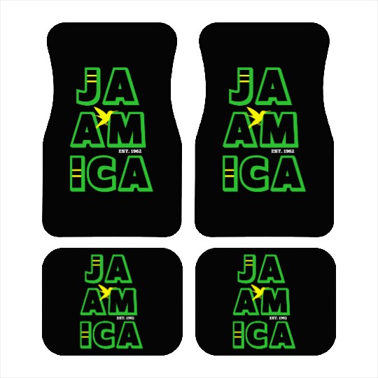 Jamaica Established 1962 Doctor Bird Unisex Car Mats