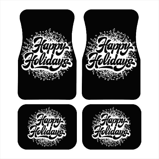 Happy Holidays Car Mats