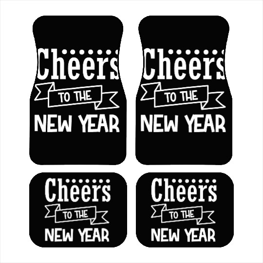 Cheers To The New Year 2023 NYE Party Glasses Car Mats