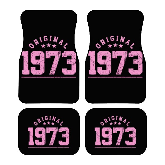 50 Years Vintage 1973 Retro 50th Birthday Car Mats