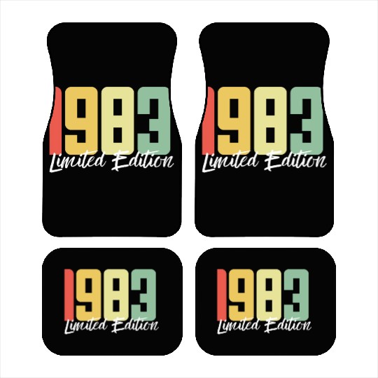40 Years Vintage 1983 Retro 40th Birthday Car Mats