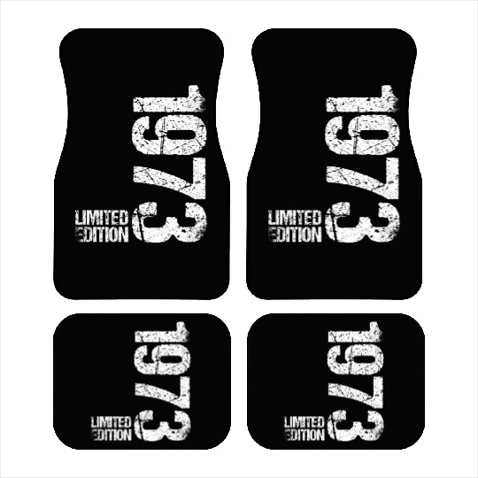 50 Years Vintage 1973 Retro 50th Birthday Car Mats