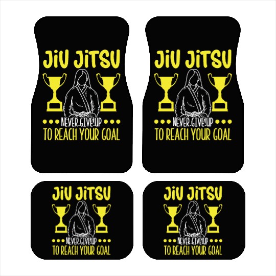 Jiu jitsu never give up jujutsu martial arts mma Car Mats