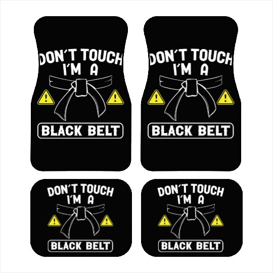 Jiu jitsu dont touch im a black belt jujutsu mma Car Mats