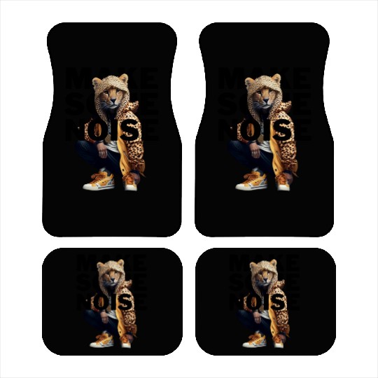 Car Mats Make Some Noise Music Urban Animal Cheetah
