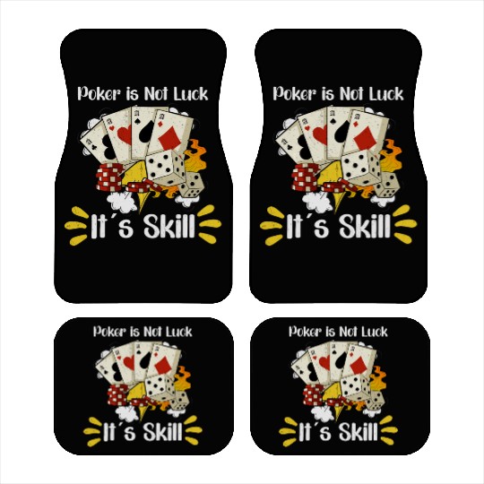 Poker Casino Poker Player Gambling Roulette Gift Car Mats