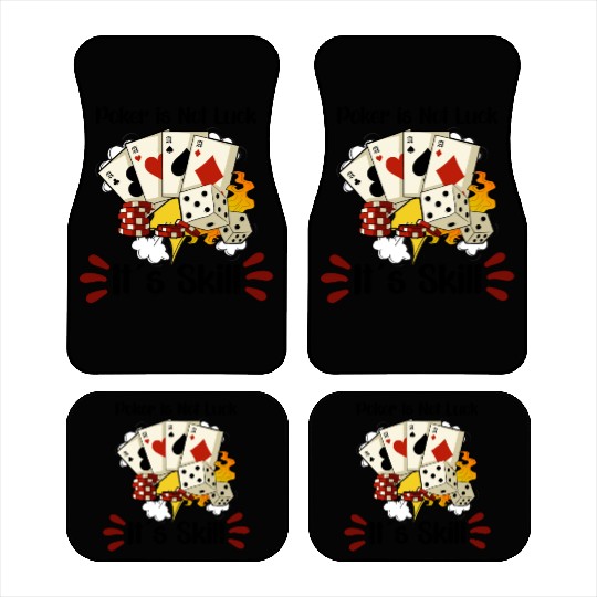 Poker Casino Poker Player Gambling Roulette Gift Car Mats