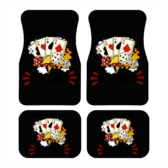 Poker Casino Poker Player Gambling Roulette Gift Car Mats