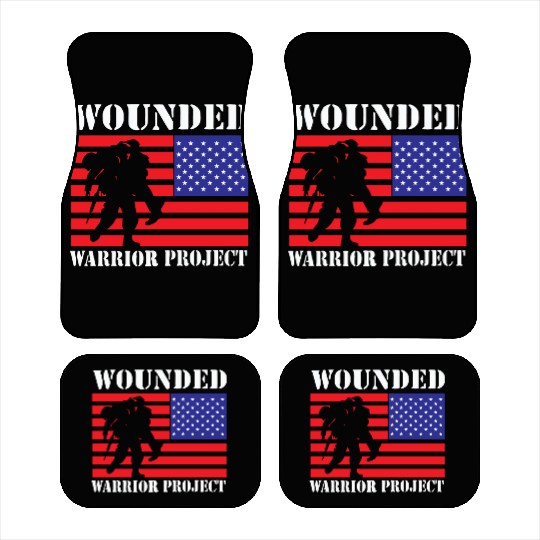 Wounded Warrior Project Us Flag Car Mats
