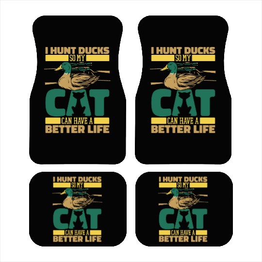 Duck Hunting Cat Car Mats