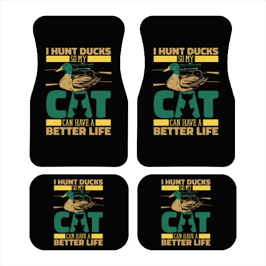 Duck Hunting Cat Car Mats