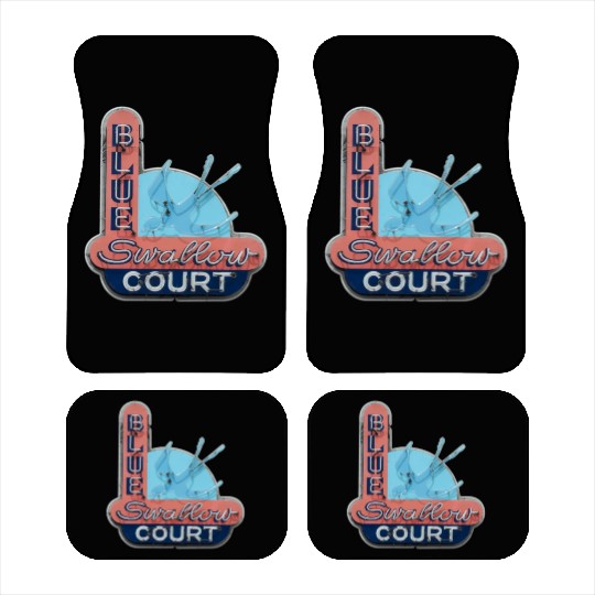 Blue Swallow Court Route 66 Tucumcari Car Mats