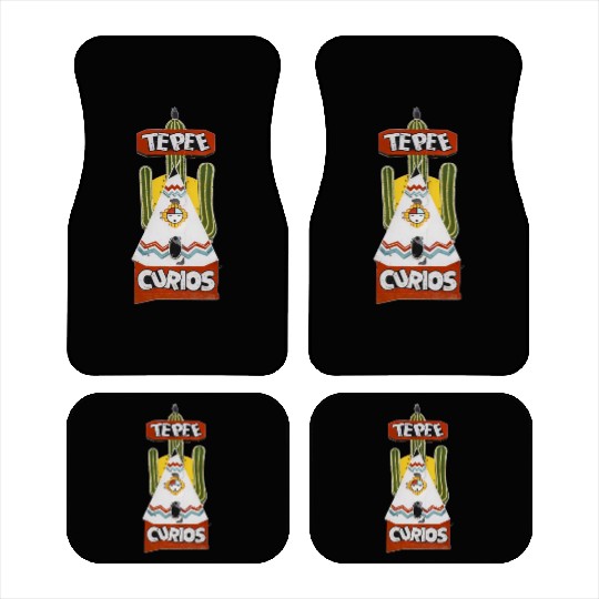 Tepee Curios Route 66 Neon Tucumcari New Mexico Car Mats
