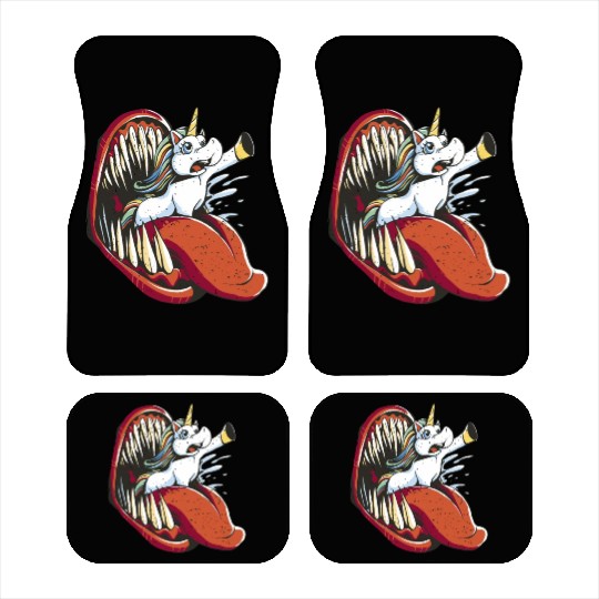 Scary tooth mouth unicorn Scary tooth mouth unicor Car Mats