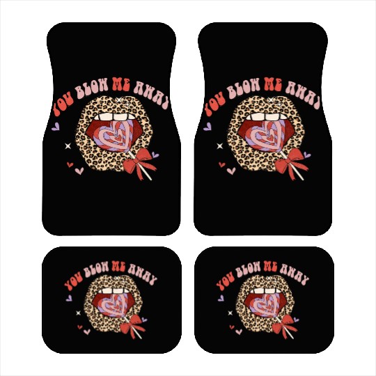 You Blow Me Away -Candy sweet lip groovy Leoaprd Car Mats