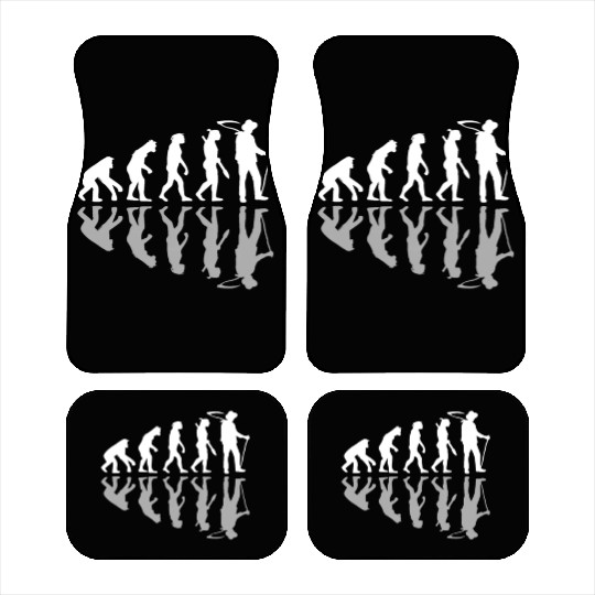 Human Evolution Farmer Farming Farm Lover Car Mats