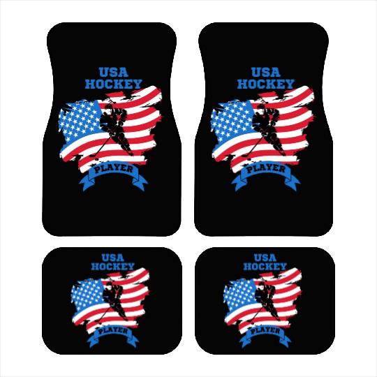 USA hockey player Car Mats