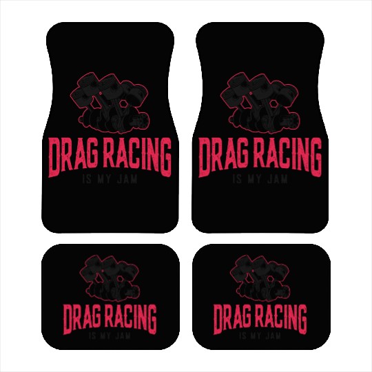 Drag Racing Race Car Girl Drag Car Mats