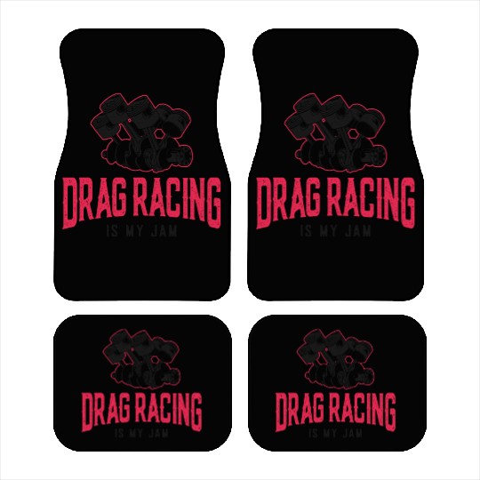 Drag Racing Race Car Girl Drag Car Mats