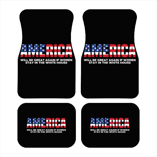 America Will Be Great Again Black Car Mats