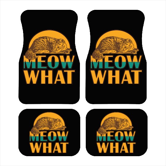 Meow What Cat Car Mats