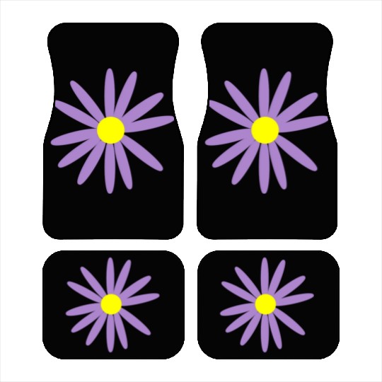Lavender Daisy Car Mats