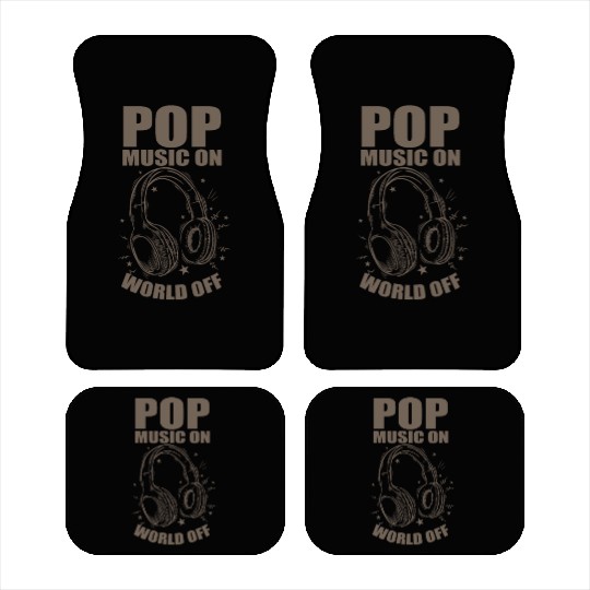 Pop Music on World off R'n'B Singer Stars Car Mats