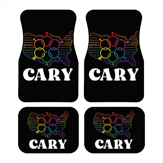 Cary Pride Flag Pride Month LGBTQ Flag LGBT Commun Car Mats