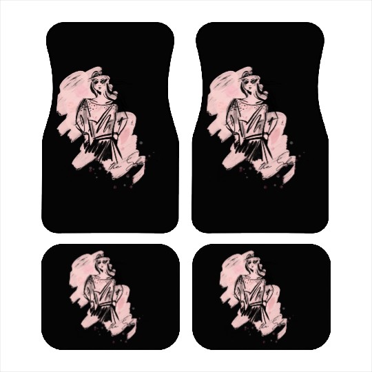Roses in the Shadow (Pink Shadow Lady) Car Mats