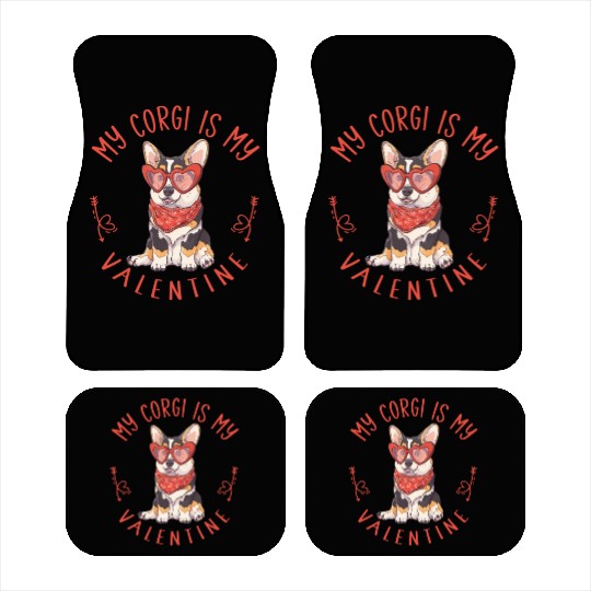 My Corgi Is My Valentine Best Gift For Valentine Car Mats