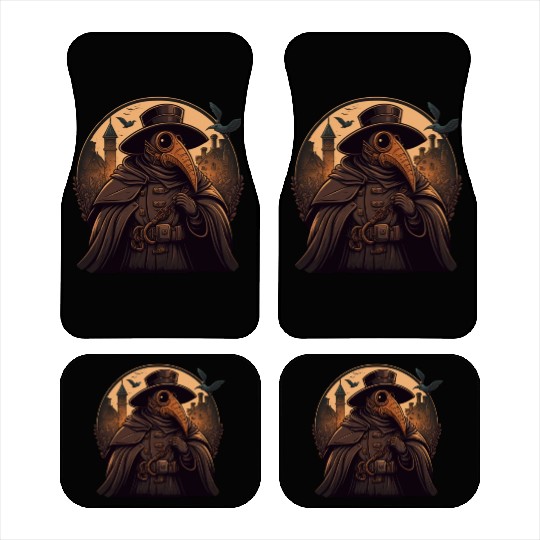 Plague Doctor With Suit and Mask Car Mats