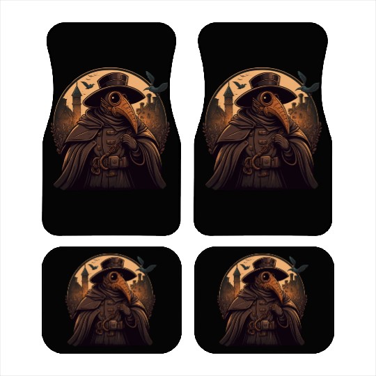 Plague Doctor With Suit and Mask Car Mats