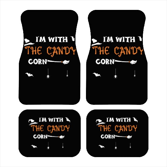 I'm With The Candy Corn Car Mats